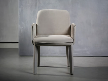 MINNE - Upholstered fabric chair with armrests by Piet Boon - view 2